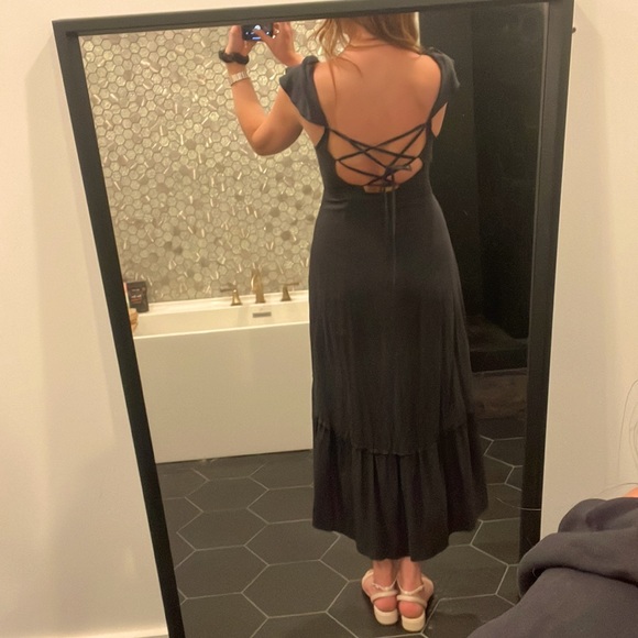 UO Black Maxi Dress, Size M - Picture 2 of 10